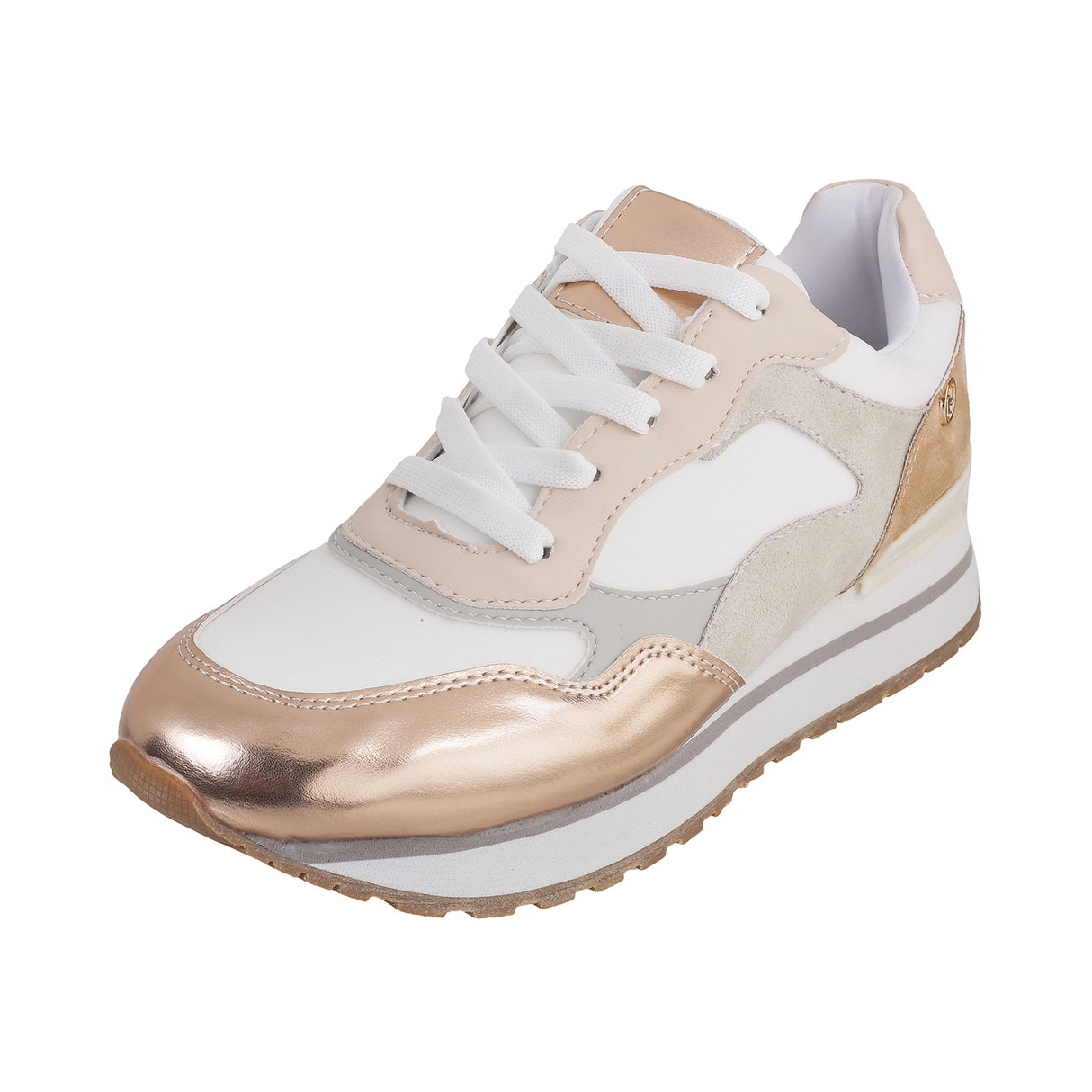 Metro Women Beige Sports Walking Shoes