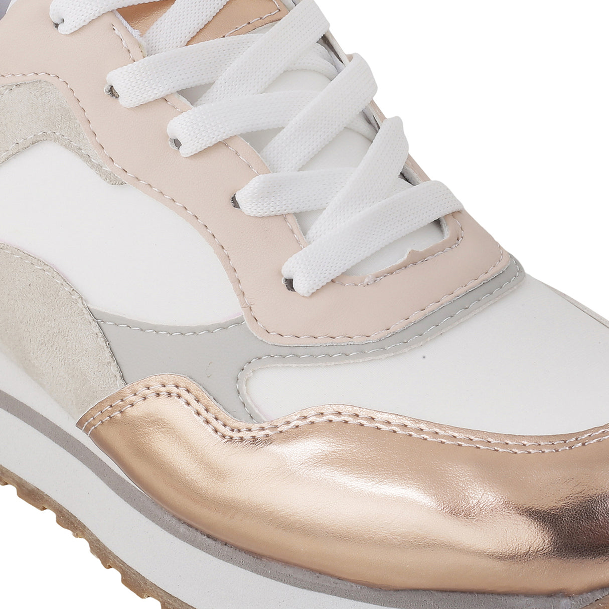 Metro Women Beige Sports Walking Shoes