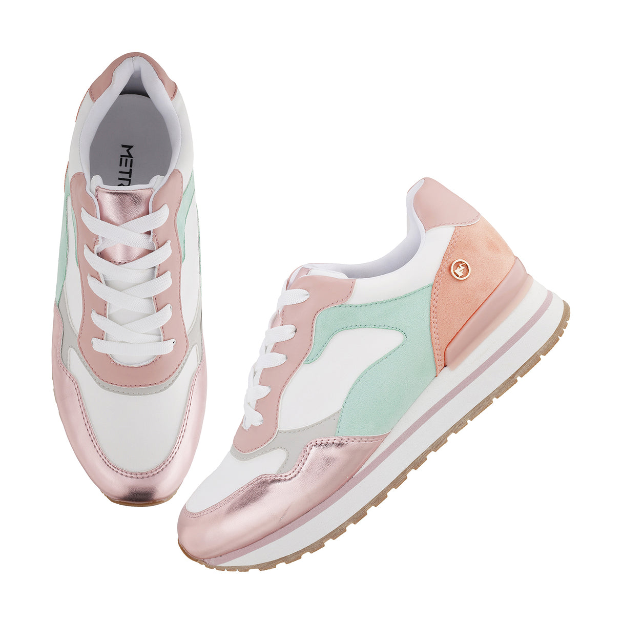 Metro Women Pink Sports Walking Shoes