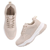 Metro Women Beige Sports Walking Shoes