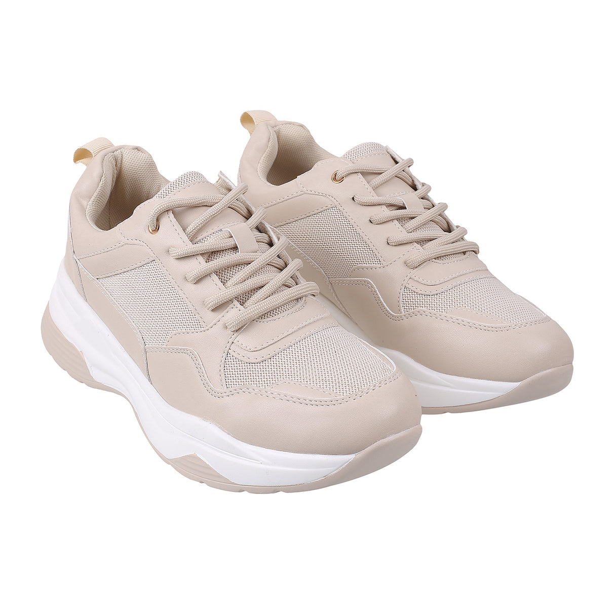 Metro Women Beige Sports Walking Shoes