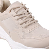 Metro Women Beige Sports Walking Shoes