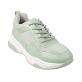 Metro Women Green Sports Walking Shoes