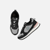 Mochi Women Black Sports Walking Shoes
