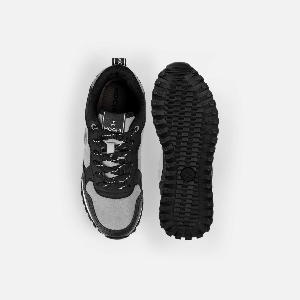 Mochi Women Black Sports Walking Shoes