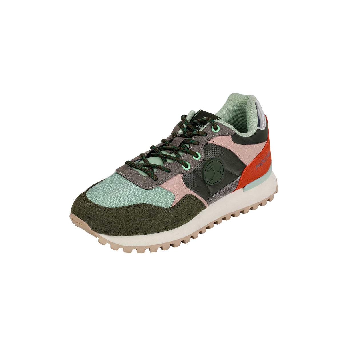 Mochi Women Green Sports Walking Shoes