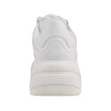 Mochi Women White Sports Walking Shoes