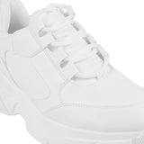 Mochi Women White Sports Walking Shoes