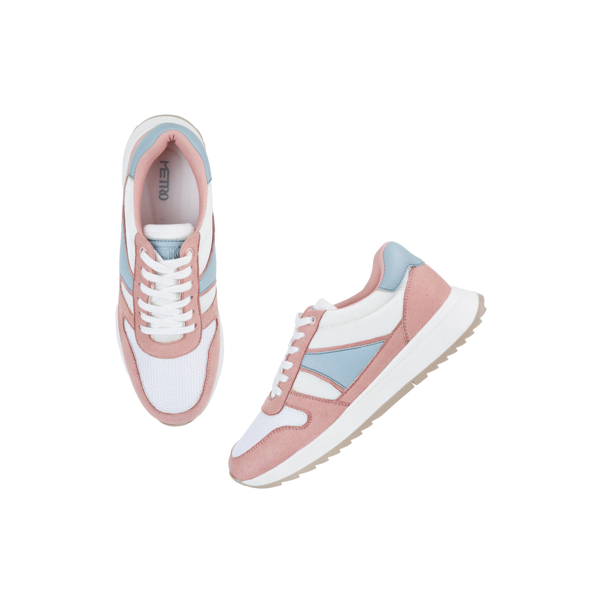 Metro Women White Sports Walking Shoes