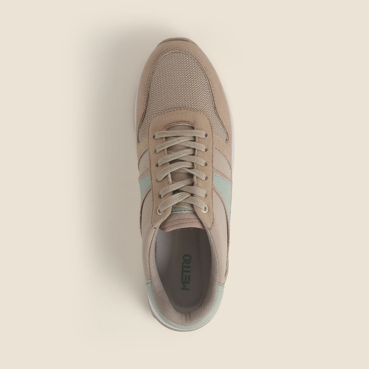 Metro Women Beige Sports Walking Shoes