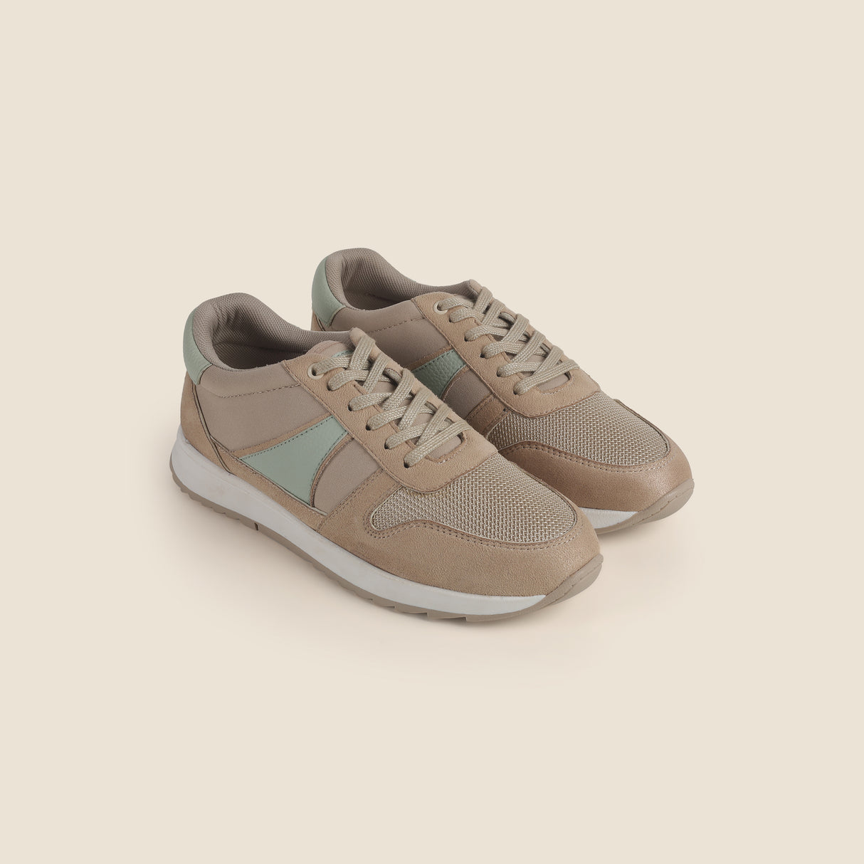 Metro Women Beige Sports Walking Shoes