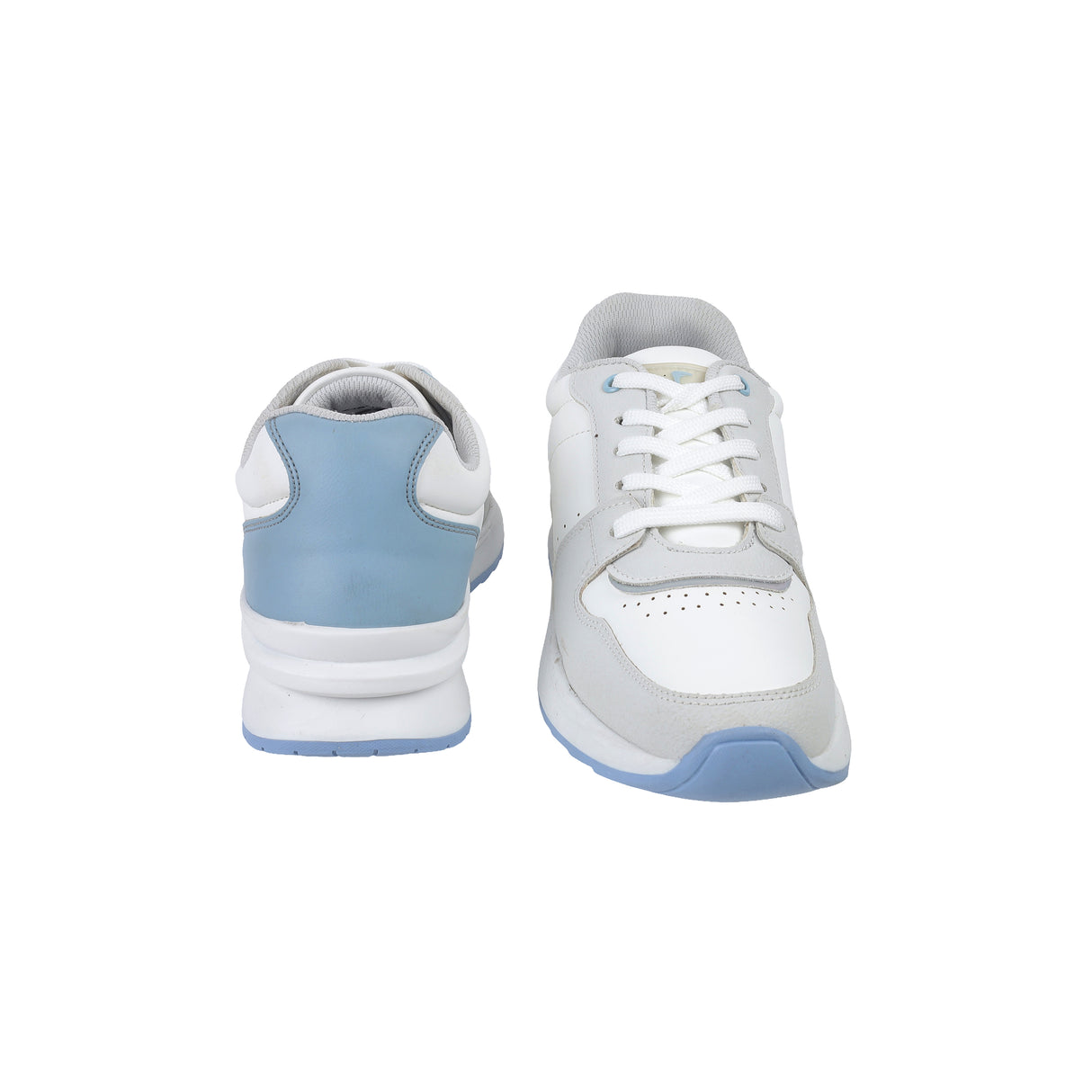 Mochi Women White Sports Walking Shoes