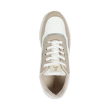 Mochi Women White Sports Walking Shoes