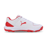 Puma Unisex White-red Sports-Cricket Shoes