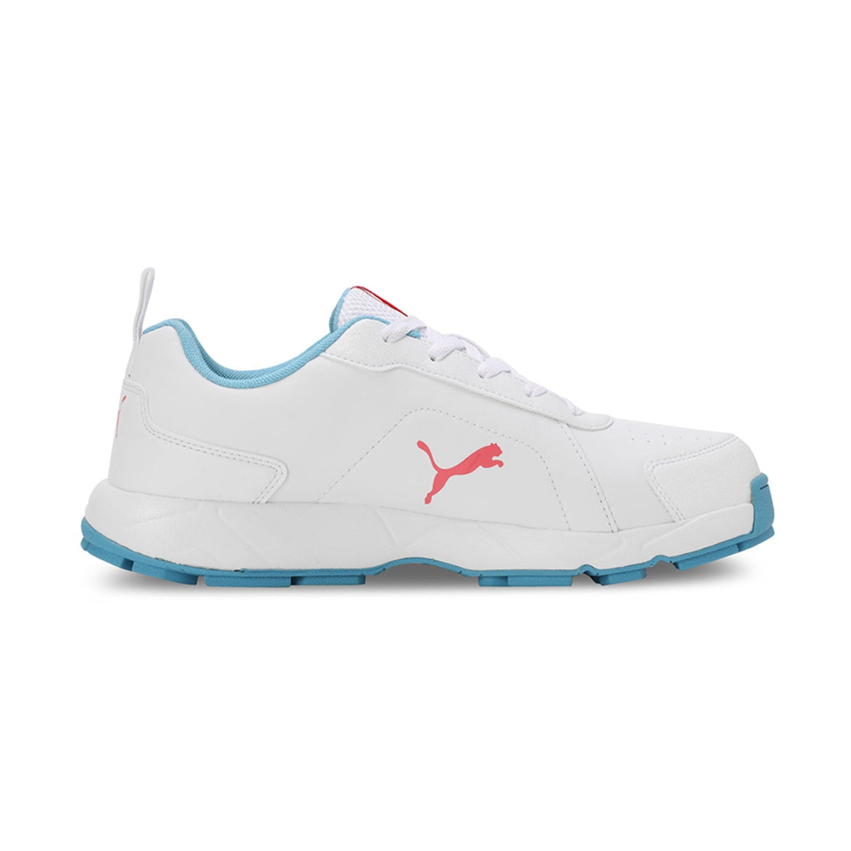 Puma Men White-blue Sports-Cricket Shoes