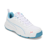 Puma Men White-blue Sports-Cricket Shoes