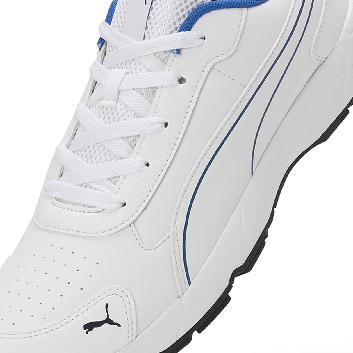 Puma Men White-multi Sports-Cricket Shoes