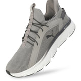 Puma Men Strong Grey-Stormy Slate-Puma White Softride Pro Dynamic Flex Slip-On Running Shoes