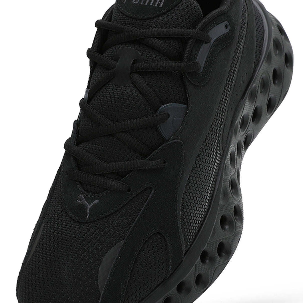Puma Men Black Softride Frequence Puma Black-Flat Dark