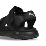 Puma Men Black-grey Softride Seave Aquaterra Sandal