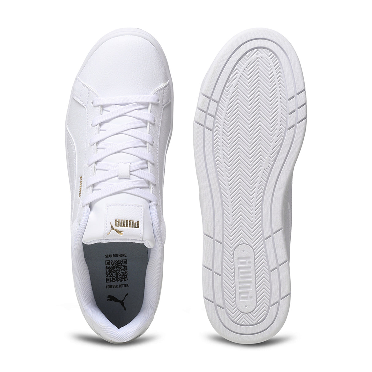 Puma Men White-multi Court Classico Res