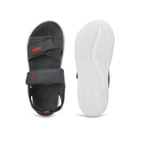 Puma Men Strong Grey-For All Time Red-Puma White Softride Seave Proplex Hook And Loop Sandals
