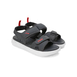 Puma Men Strong Grey-For All Time Red-Puma White Softride Seave Proplex Hook And Loop Sandals
