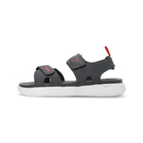 Puma Men Strong Grey-For All Time Red-Puma White Softride Seave Proplex Hook And Loop Sandals
