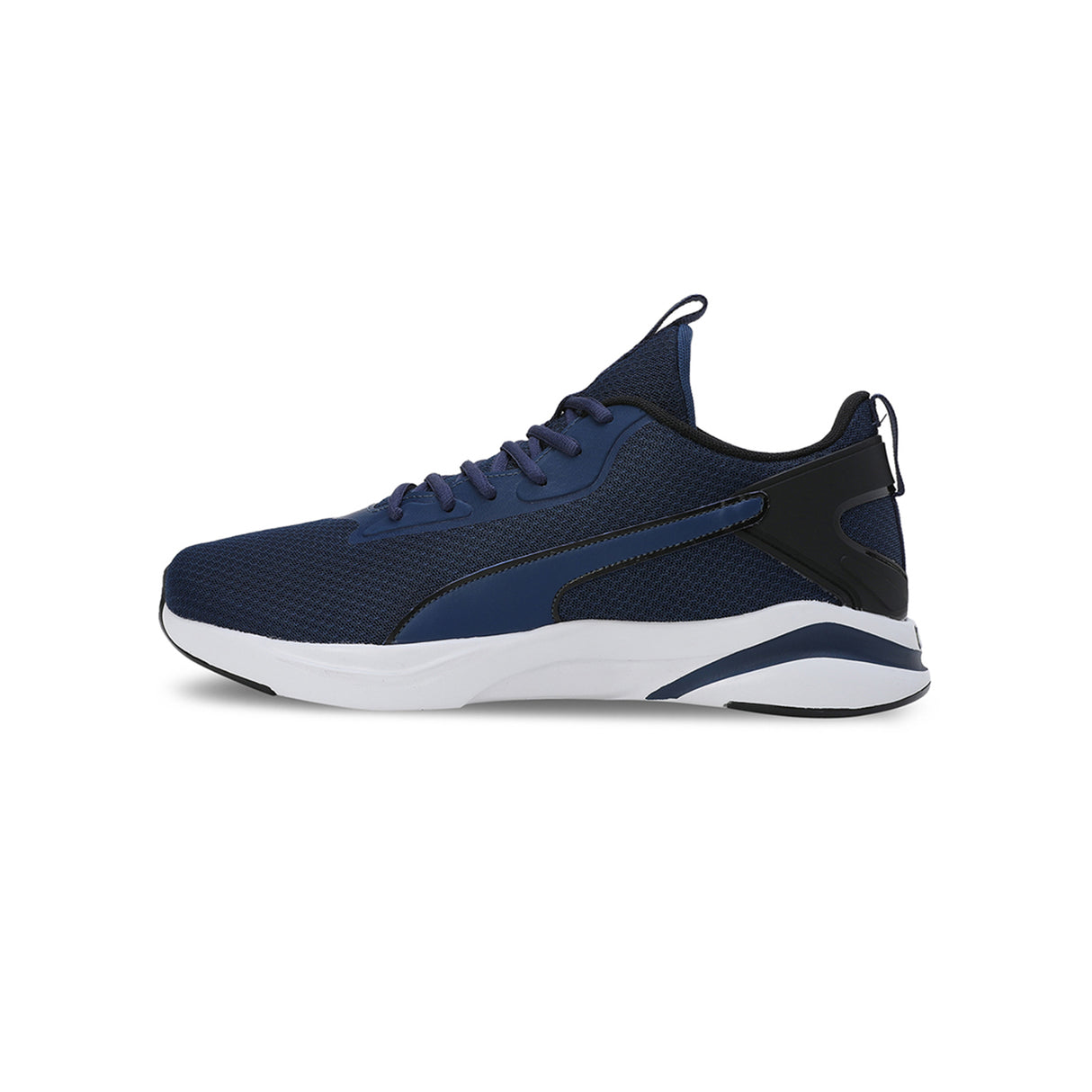 Puma Men Persian Blue-Puma Black-Lemon Meringue Softride Rift Runlyn Running Shoes