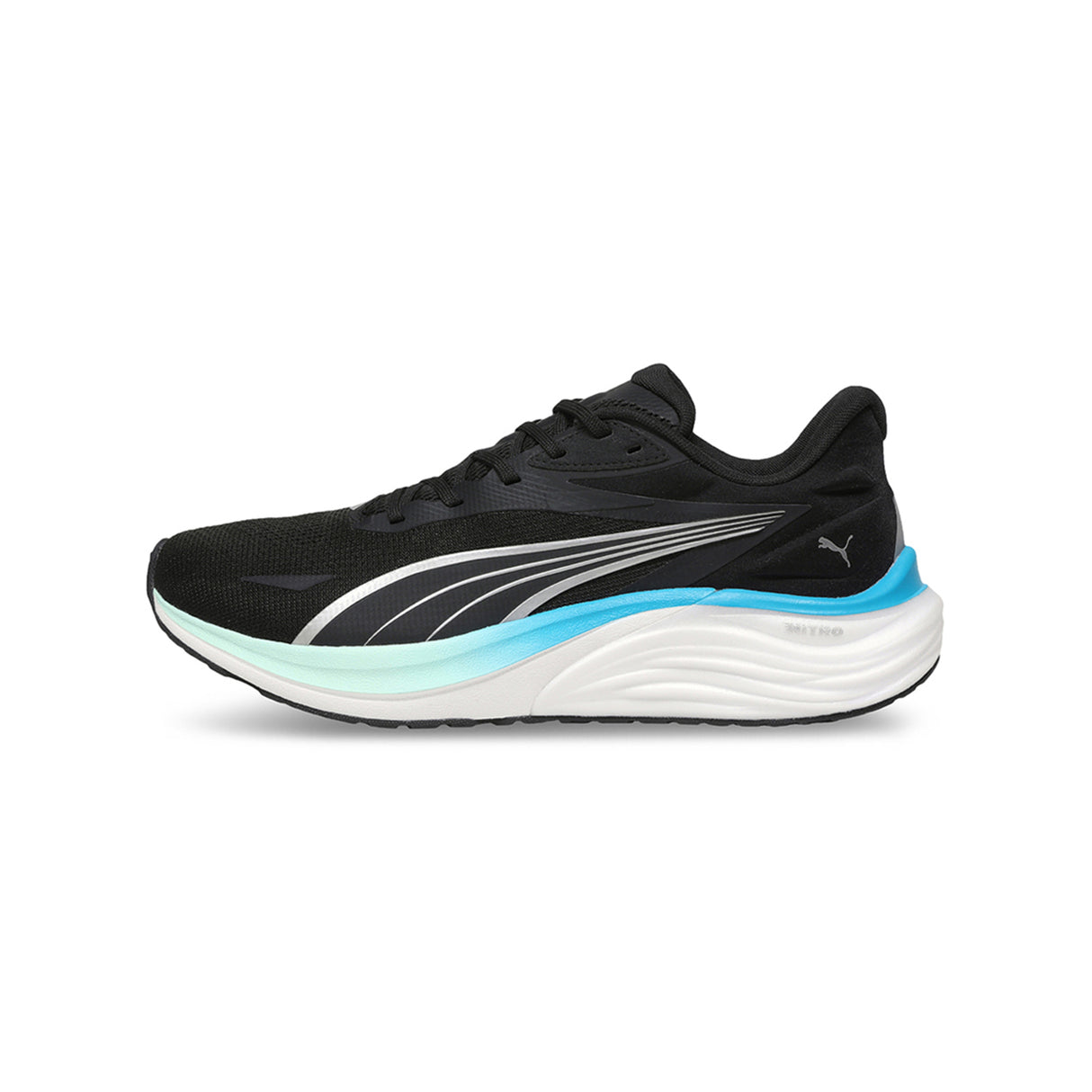 Puma Men Puma Black-Mint Melt-Speed Blue Electrify Nitro™ 4 Running Shoes