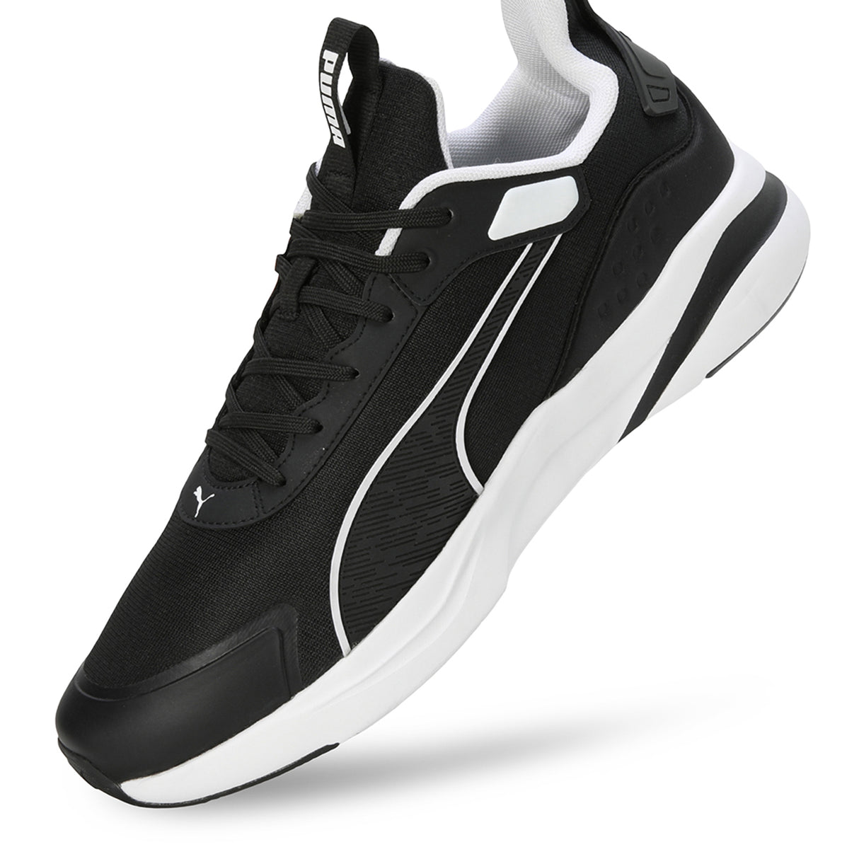 Puma Men Puma Black-Puma White Softride Rift Running Shoes
