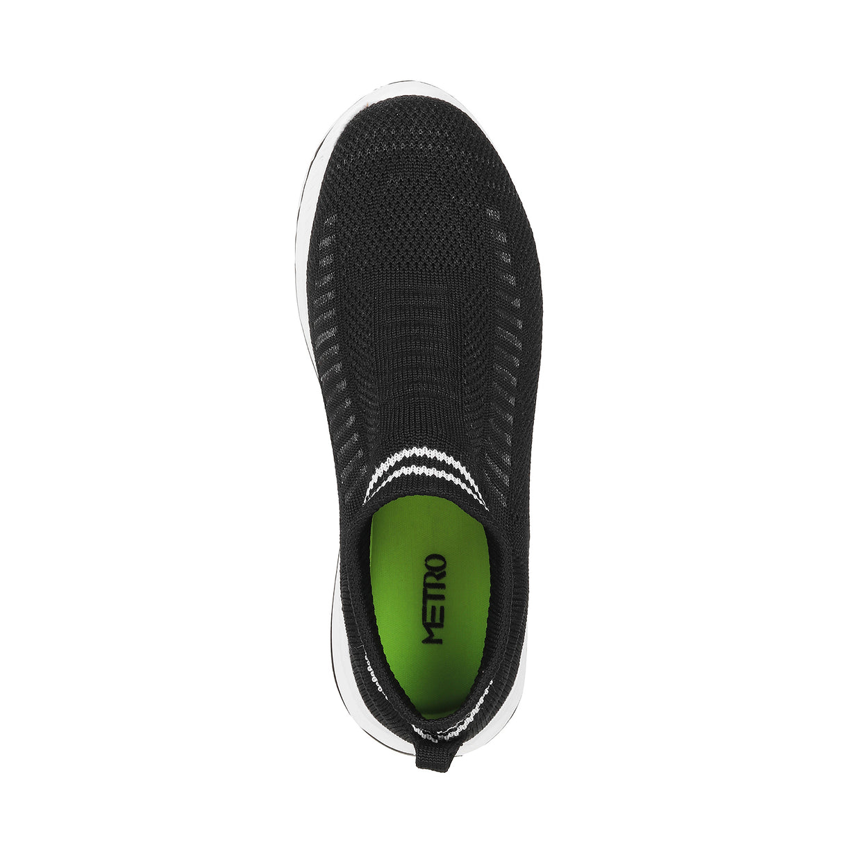 Metro Women Black Casual Walking Shoes
