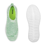 Mochi Women Green Sports Walking Shoes