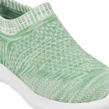 Mochi Women Green Sports Walking Shoes