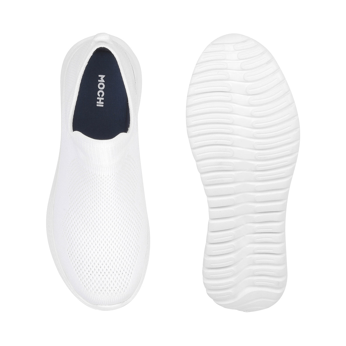 Mochi Women White Casual Walking Shoes
