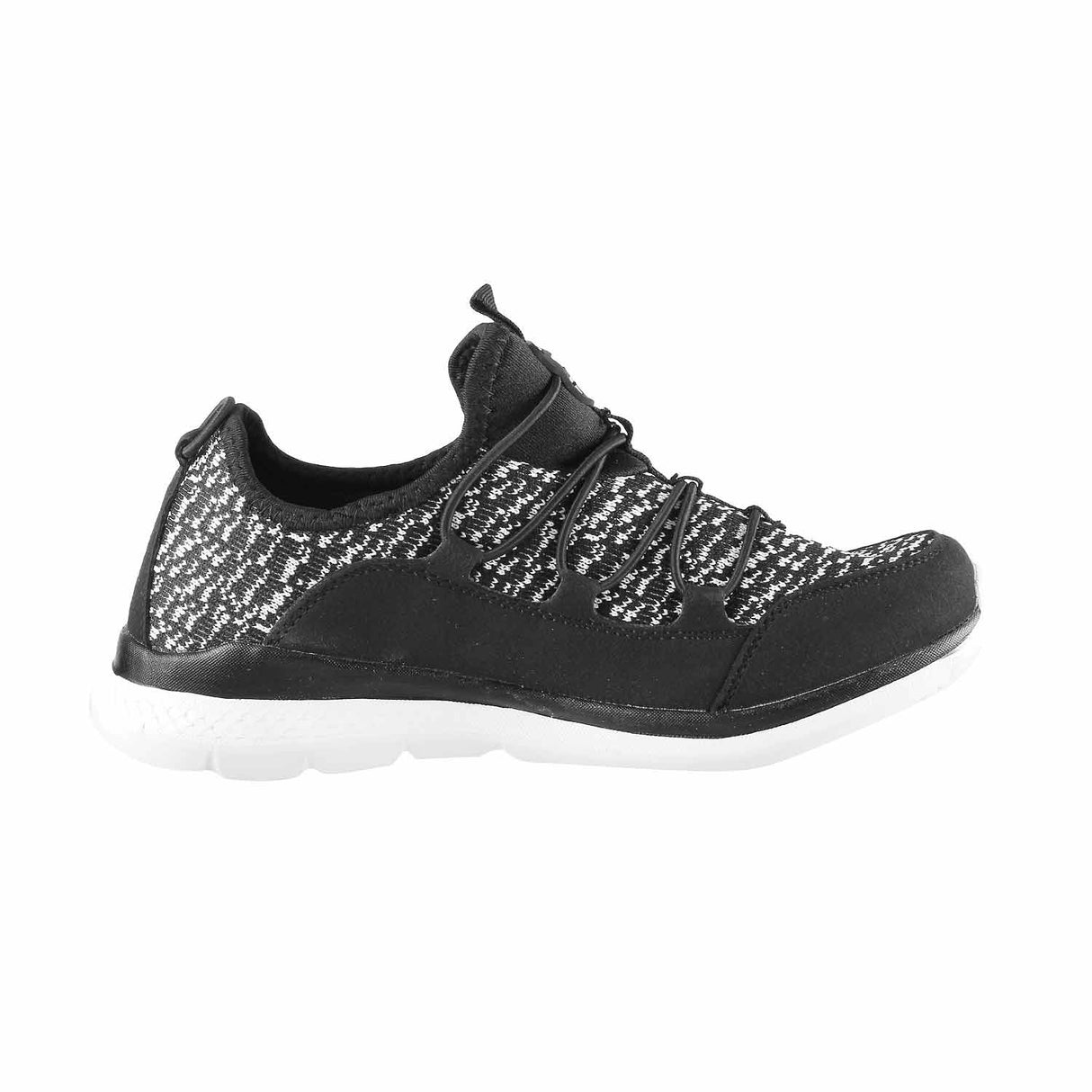 Mochi Women Black Sports Walking Shoes