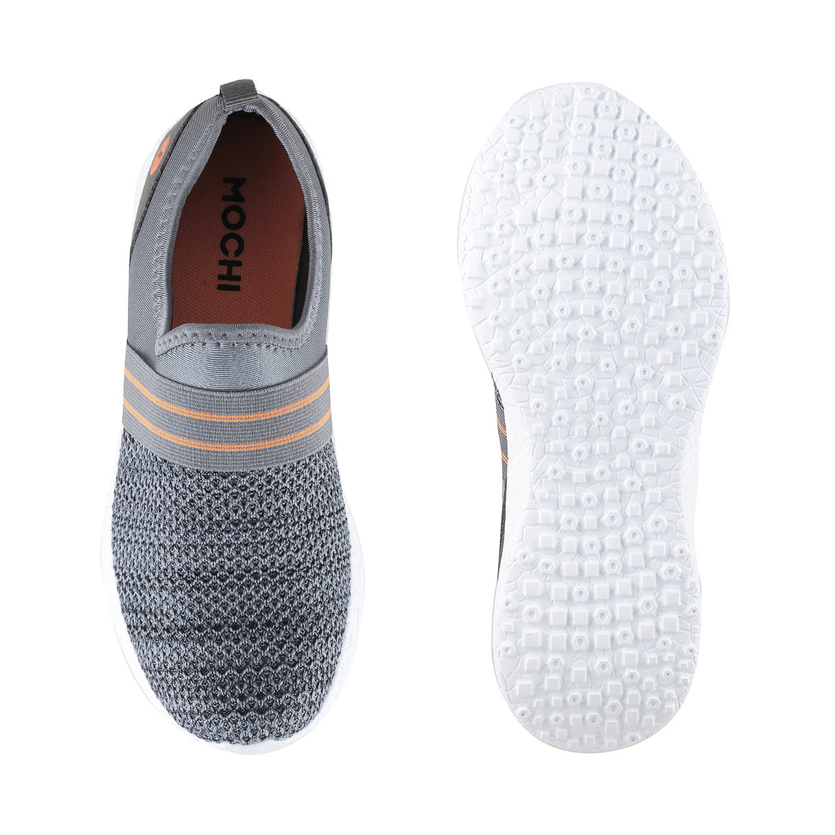 Mochi Women Grey Sports Walking Shoes