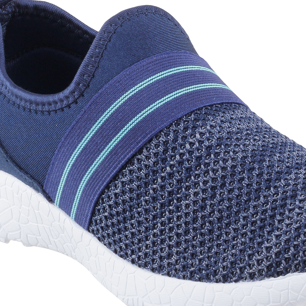 Mochi Women Blue-navy Sports Walking Shoes