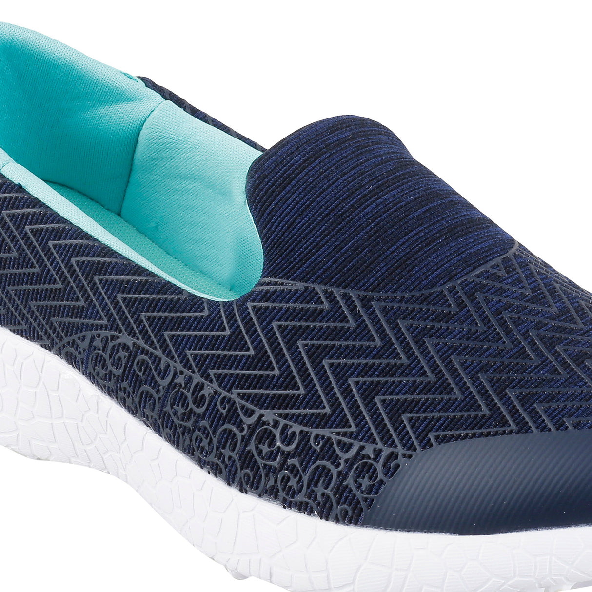 Mochi Women Blue-navy Sports Walking Shoes