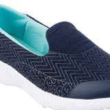 Mochi Women Blue-navy Sports Walking Shoes