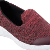 Mochi Women Maroon Sports Walking Shoes