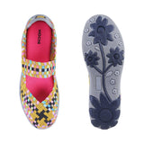 Mochi Women Yellow Casual Walking Shoes