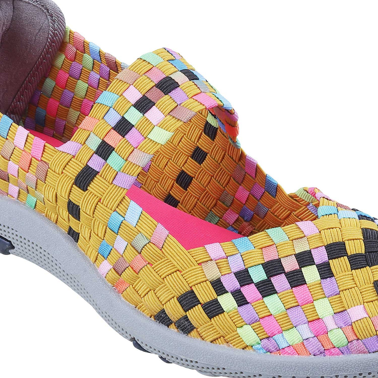 Mochi Women Yellow Casual Walking Shoes