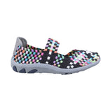 Mochi Women Black-Multi Casual Walking Shoes