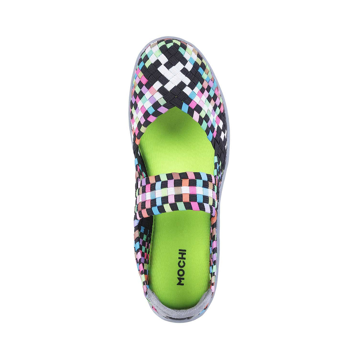 Mochi Women Black-Multi Casual Walking Shoes
