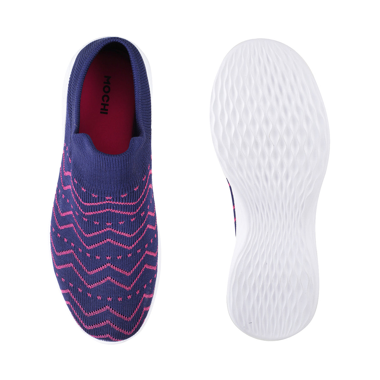 Mochi Women Blue Casual Walking Shoes