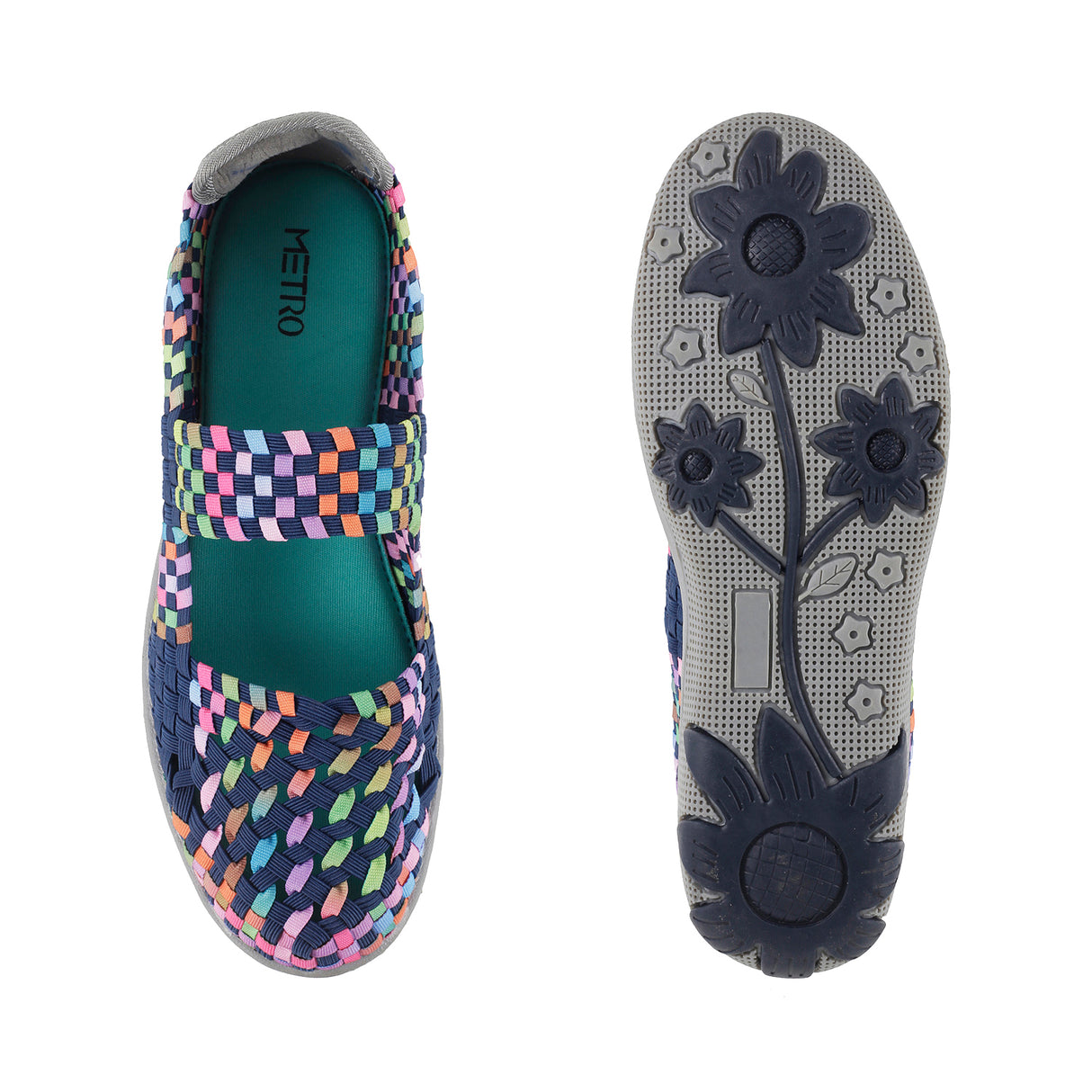Metro Women Blue Casual Walking Shoes