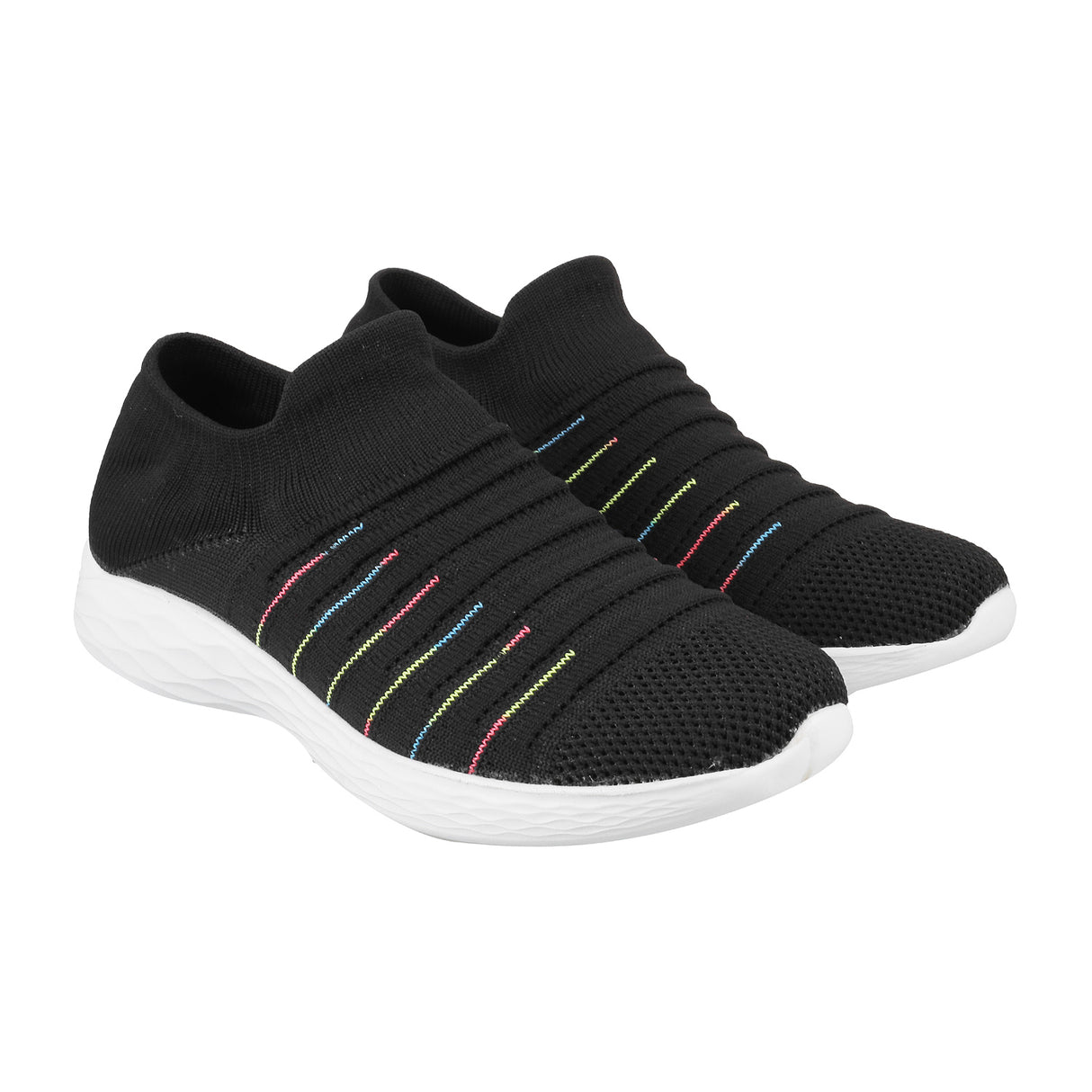 Metro Women Black Sports Walking Shoes