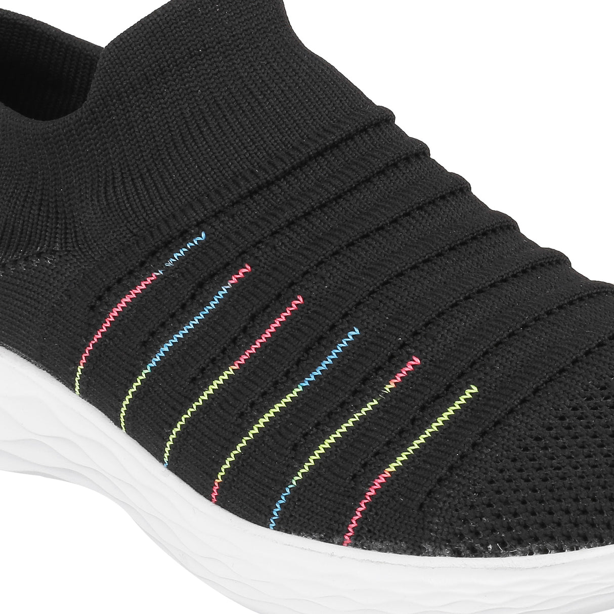 Metro Women Black Sports Walking Shoes