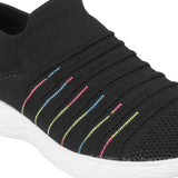 Metro Women Black Sports Walking Shoes